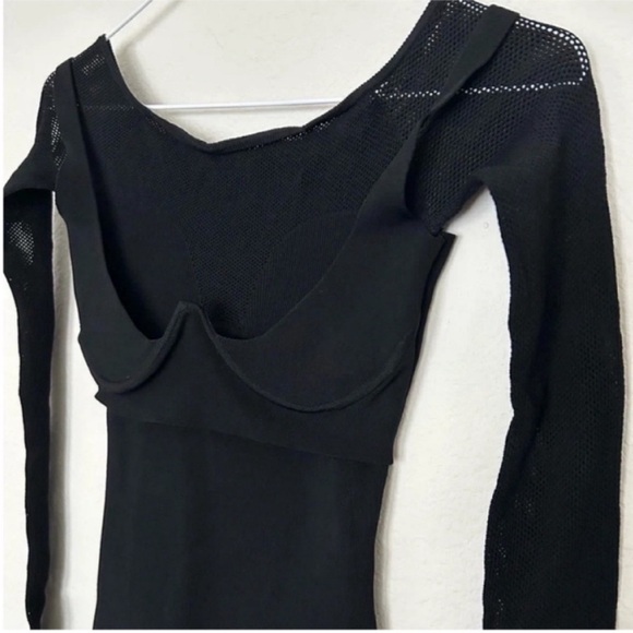 Dion Lee Mesh Hosiery Mini Dress Black - Picture 11 of 11